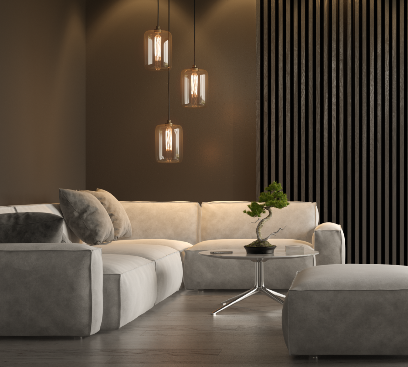Modern bright majlis interior design project